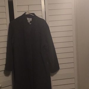 Double breasted wool coat with flair bottom